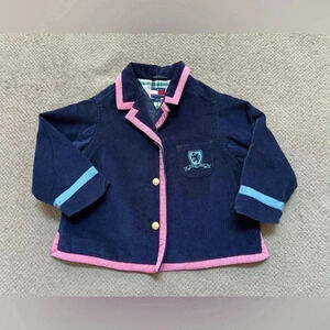 Tommy Hilfiger Kids Blazer with Pink and Blue Accents